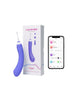 Vibrator multifunctional LOVENSE - HYPHY, control prin aplicatie, pentru stimularea punctului G si a clitorisului, culoarea mov si alb, 25 cm