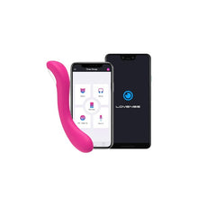 Vibrator LOVENSE - OSCI 2, control prin aplicatie, pentru stimularea punctului G, 10 functii de vibratie, 25 cm, culoarea roz