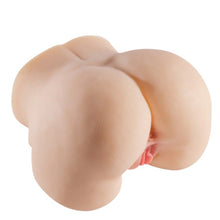 Masturbator realist cu vibrații LOVESECRET XXL Vibrating, simulare vaginală și anală, în formă de fund, 5kg, culoarea pielii