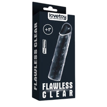 Manșon realist LOVETOY Flawless Clear +1”, pentru extensia penisului și erecție puternică, +2.5 cm în lungime, transparent