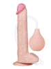 Dildo realist cu funcție de ejaculare LOVETOY Squirt Extreme 11”, bază cu ventuză pentru fixare, culoarea pielii, 28 cm