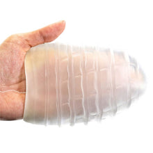 Masturbator manual LOVETOY Training Master Grind Ripples, din TPE transparent, în formă de ou, lungime 13 cm (mov)