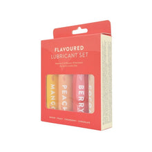 Set 4 lubrifianți pe bază de apă LOVING JOY Flavoured, diverse arome, hidratant, fără zahăr, compatibil cu jucării intime și prezervative, 4 x 30 ml