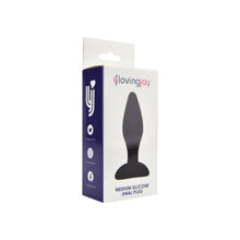 Plug anal LOVING JOY Medium Silicone, lungime inserabilă 9 cm, diametru 3.34 cm, culoare negru, mărime M