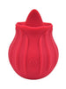 Stimulator clitoris LOVING JOY Rose, cu funcție de simulare sex oral, 10 funcții de vibrație, în formă de trandafir, roșu