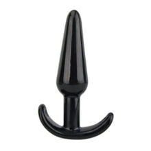 Plug anal LOVING JOY Butt Plug Black, bază în formă de semilună, lungime 11 cm, diametru 2.9 cm, culoare negru