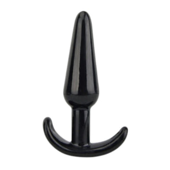 Plug anal LOVING JOY Butt Plug Black, bază în formă de semilună, lungime 11 cm, diametru 2.9 cm, culoare negru