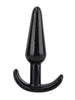Plug anal LOVING JOY Butt Plug Black, bază în formă de semilună, lungime 11 cm, diametru 2.9 cm, culoare negru