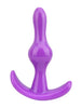 Plug anal LOVING JOY Butt Plug Purple, bază în formă de semilună, lungime 9 cm, diametru 2.4 cm, culoare mov