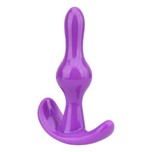 Plug anal LOVING JOY Butt Plug Purple, bază în formă de semilună, lungime 9 cm, diametru 2.4 cm, culoare mov