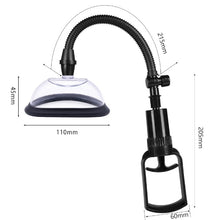 Pompă vaginală LOVING JOY Pussy Pump, pentru stimularea zonei intime feminine, transparentă