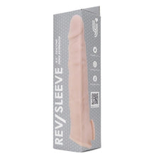 Manșon pentru penis LOVING JOY Rev Sleeve 8.5”, pentru extensia și îngroșarea penisului, 21.5 cm, culoarea pielii
