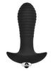 Vibrator anal LOVING JOY Swirl Vibrating Butt Plug, 7 funcții de vibrație, lungime inserabilă 8 cm, diametru 3 cm, negru