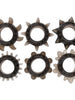 Set 6 inele pentru penis LOVING JOY Textured Rings (6 pack), din TPE, cu texturi variate, culoare negru