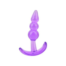 Set plug anal LOVING JOY - Training, material moale și flexibil, mov, 12.75 cm, 11 cm, 9.5 cm, 9 cm