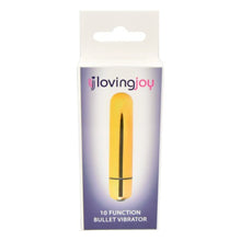 Vibrator Bullet LovingJoy - Gold, cu 10 functii vibratie, auriu