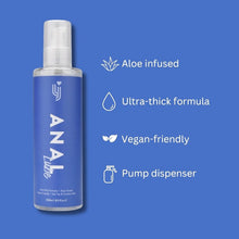Lubrifiant anal pe bază de apă LOVING JOY Anal Lube, cu aloe vera, vegan, compatibil cu jucării intime și prezervative, 250 ml