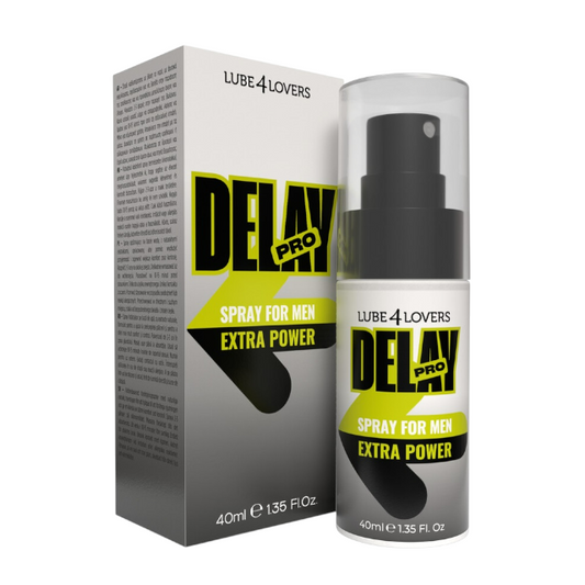Spray LUBE4LOVERS Delay Pro, pentru întârzierea ejaculării, extracte naturale, pe bază de apă, 40 ml