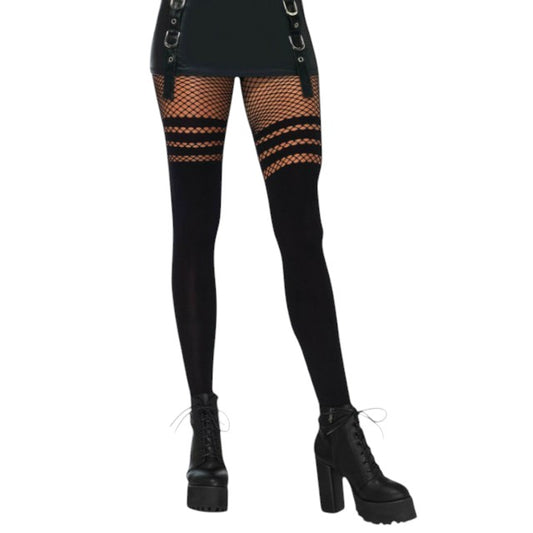 Dresuri LegAvenue - Pantyhouse Hosiery, nergu, marime universala (Model 9999)