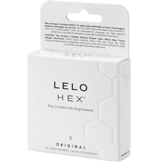 Prezervative Lelo - Hex, lubrifiate si rezistente, 54 mm