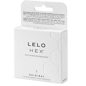 Prezervative Lelo - Hex, lubrifiate si rezistente, 54 mm