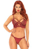 Lenjerie Set 2 piese Leg Avenue, model 81577 roșu, S/M