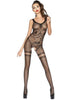 Lenjerie bodystocking Passion G-String BS045, One size, Negru
