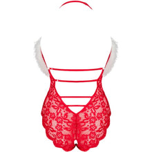 Lenjerie BodyCrotchless LivcoCorsetti Fashion - Santas, rosu, marimea S/M