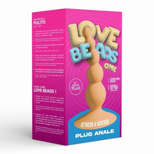 Bile anale LOVE MATCH Love Beads One, diametru crescător, din silicon medical, bază cu ventuză