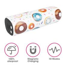 Vibrator tip Bullet LoveToys - Donut Massager, pentru stimularea clitorisului, 8.5 cm, alb