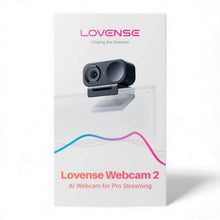 Cameră web profesională LOVENSE Webcam 2, rezoluție Ultra HD 4K, minimizare sunete nedorite, control la distanță, culoare negru