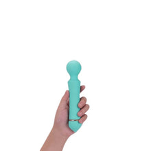 Vibrator Mina - LovingJoy, cu 11 setari de viteza si functii, rezistent la apa, 20 cm, turcoaz