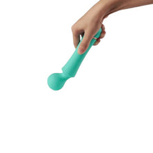 Vibrator Mina - LovingJoy, cu 11 setari de viteza si functii, rezistent la apa, 20 cm, turcoaz