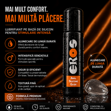 Lubrifiant anal, Eros Anal Silicone Glide, pe baza de silicon, 100 ml