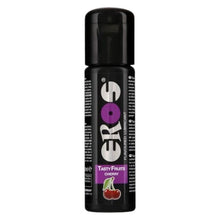 Lubrifiant cu aromă EROS Tasty Fruits Cherry, pe bază de apă, fără parabeni, aromă de cireșe, 100 ml