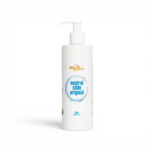 Lubrifiant pe bază de apă MYLOVE Neutral Slide Original, textură mătăsoasă, fără parfum, 300 ml