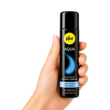 Lubrifiant pe bază de apă PJUR Aqua, fără gust și miros, testat dermatologic, compatibil cu prezervative și jucării erotice, 100 ml