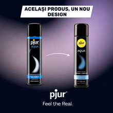 Lubrifiant pe bază de apă PJUR Aqua, fără gust și miros, testat dermatologic, compatibil cu prezervative și jucării erotice, 100 ml