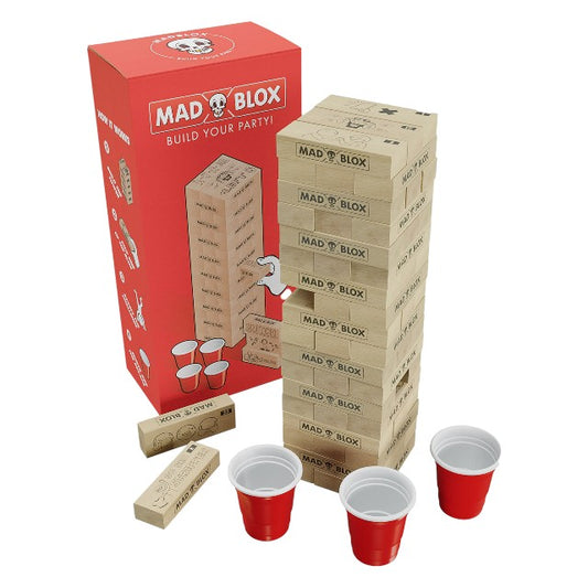 Joc de petrecere MAD PARTY GAMES Mad Blox, cu provocări amuzante, cadoul ideal pentru partener sau prieteni