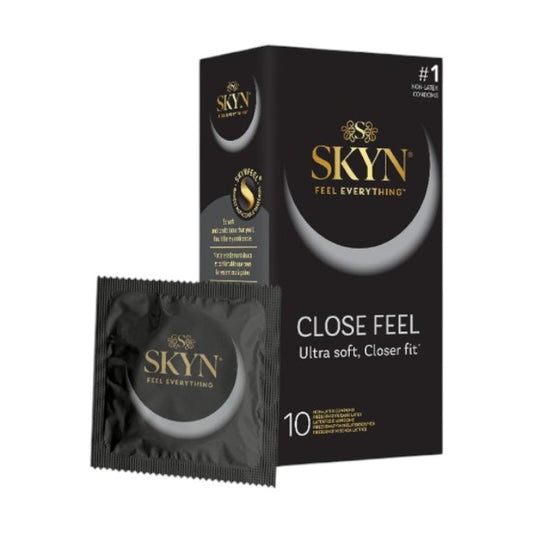 Prezervative MANIX Skyn Close Feel, fără latex, subțiri și rezistente, diametru 51 mm, 10 bucăți