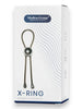 Inel pentru penis MEDICA-GROUP X-Ring, pentru susținerea erecției, mărime ajustabilă, diametru maxim 6 cm, argintiu