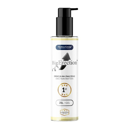 Gel MEDICA-GROUP Big Erection Gel, pentru erecții puternice și plăcere intensificată, cu efect ușor de încălzire, 150 ml