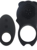Inel vibrator MIA - COLOSSEO COCK RING, pentru extensia penisului si stimularea clitorisului, controlat prin telecomanda, din silicon, negru