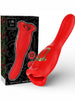 Vibrator MIA Siena Triple Pleasure, 10 funcții de vibrație și stimulare clitoridiană, design în formă de gură, rezistent la apă, roșu