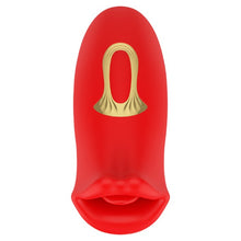 Stimulator clitoris MIA SICILIA Double Pleasure, cu funcție de vibrație și mușcătură, în formă de trandafir, roșu