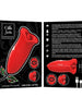 Stimulator clitoris MIA SICILIA Double Pleasure, cu funcție de vibrație și mușcătură, în formă de trandafir, roșu