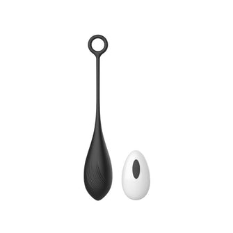 Ou vibrator MINA Divine Love Egg, control prin telecomandă, 10 funcții de vibrație, rezistent la apă, negru