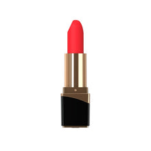 Stimulator clitoris MINA Glossy Lipstick Vibrator, în formă de ruj, 10 funcții de vibrație, rezistent la apă IPX7, negru cu roșu