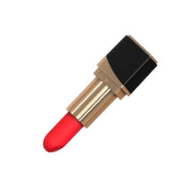 Stimulator clitoris MINA Glossy Lipstick Vibrator, în formă de ruj, 10 funcții de vibrație, rezistent la apă IPX7, negru cu roșu