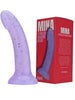 Dildo LovingJoy MINA STARLIGHT Silicone Dildo, bază cu ventuză pentru fixare, lungime inserabilă 15 cm, mov cu stelute